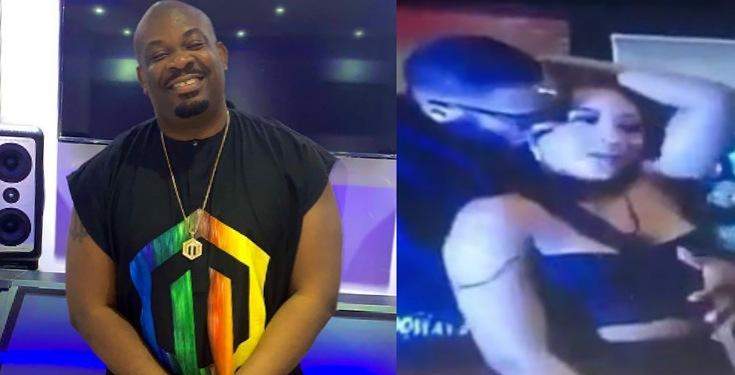 BBNaija: "Make nobody carry belle o" - Donjazzy reacts as DJ plays "Duduke" during the party