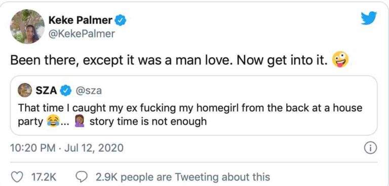 SZA Narrates How She Caught Her Man Cheating on Her with Her Friend; Keke Palmer Comes in with the Plot Twist