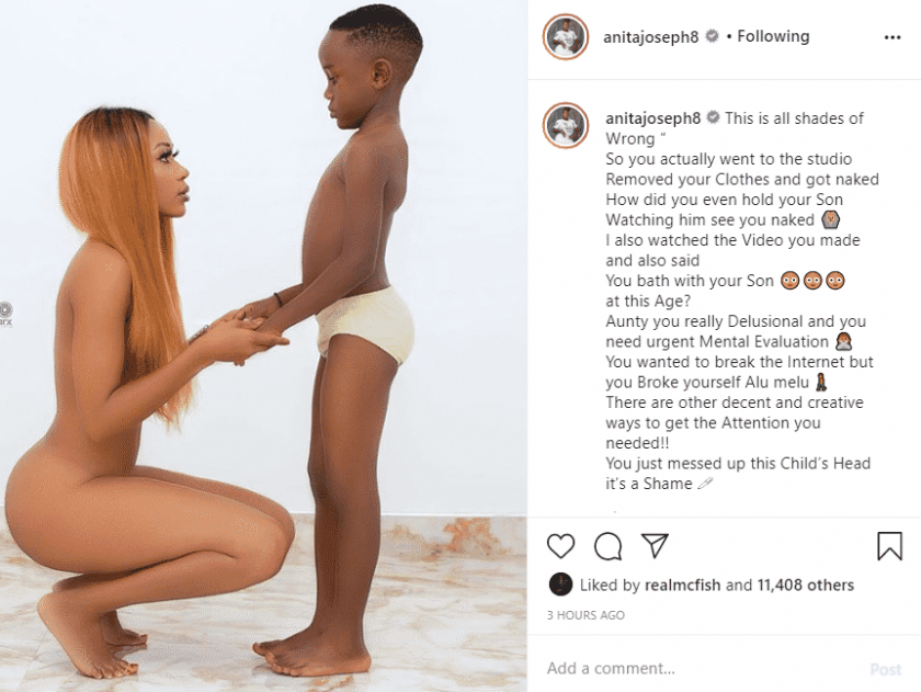 'You need urgent mental evaluation' - Anita Joseph slams Akuapem for posing naked with her son
