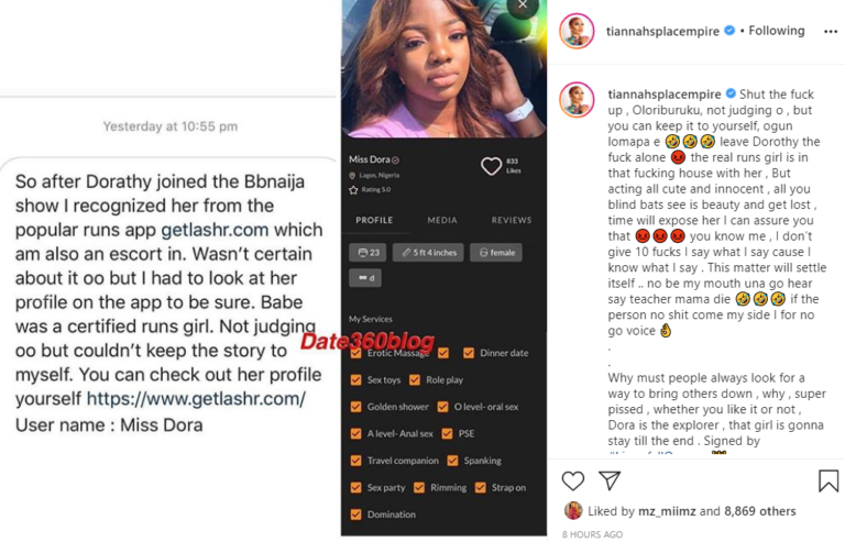 'The real runs girl is in the house' - Toyin Lawani reacts to photo claiming Dorathy is a popular runs girl
