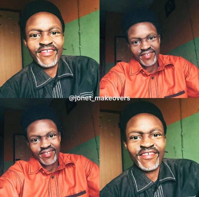 Actor Kanayo O. Kanayo Rewards Make Up Artist Who Painted Her Face To Look Like Him (Photos)