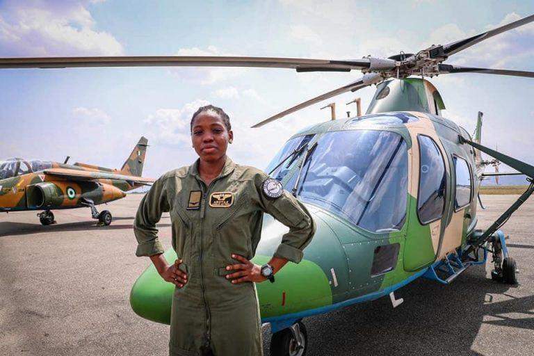 Nigerian Air force's first female combatant helicopter pilot dies eight months after special recognition