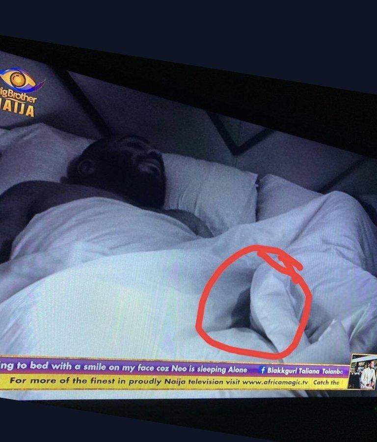 BBNaija: Erica and Kiddwaya make out under the sheets (Video)