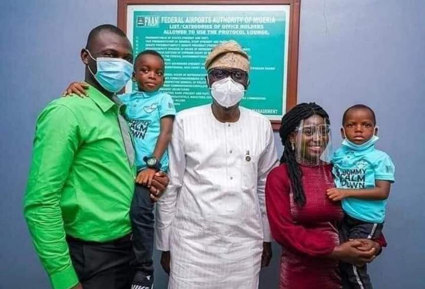 'Mommy Calm Down' Boy And His Family Meets Lagos Governor, Jide Sanwo-Olu (Photos/Video)