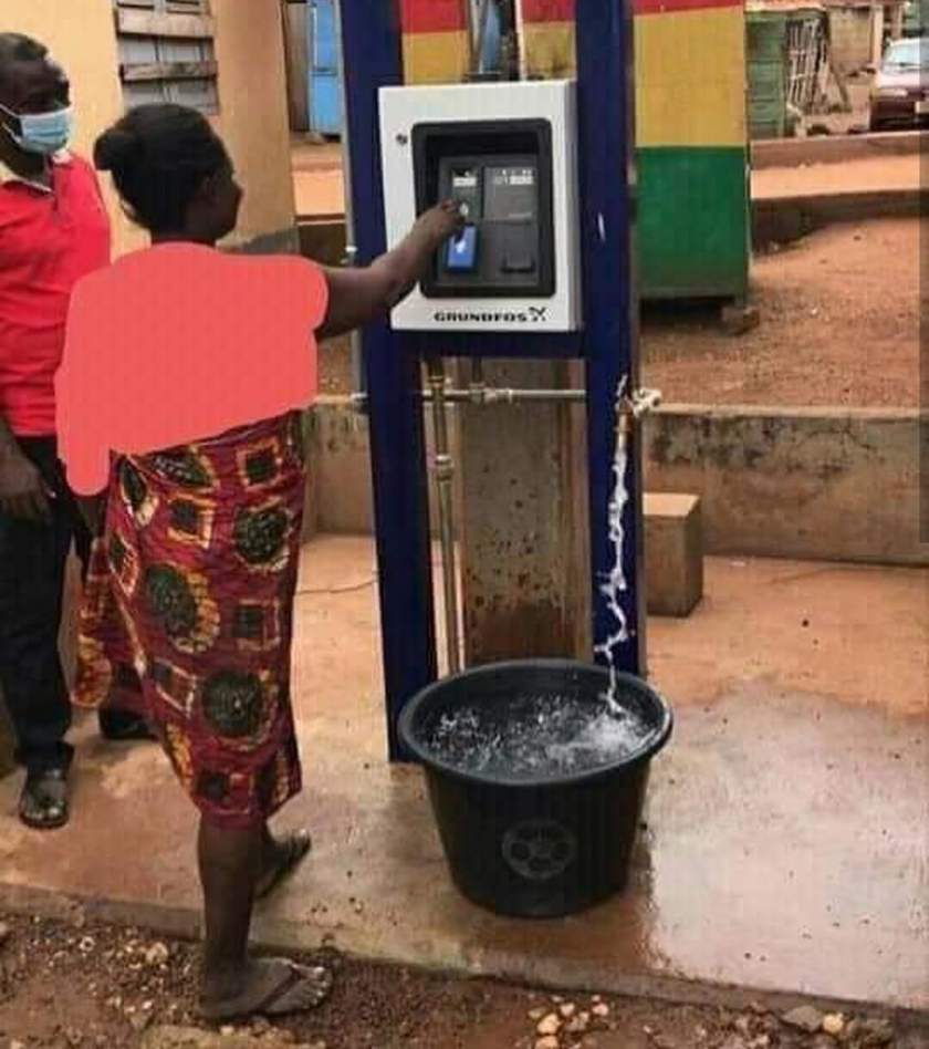 Ghanaians Launch Public Water Vending Machine Which Works With ATM Card (Photos)