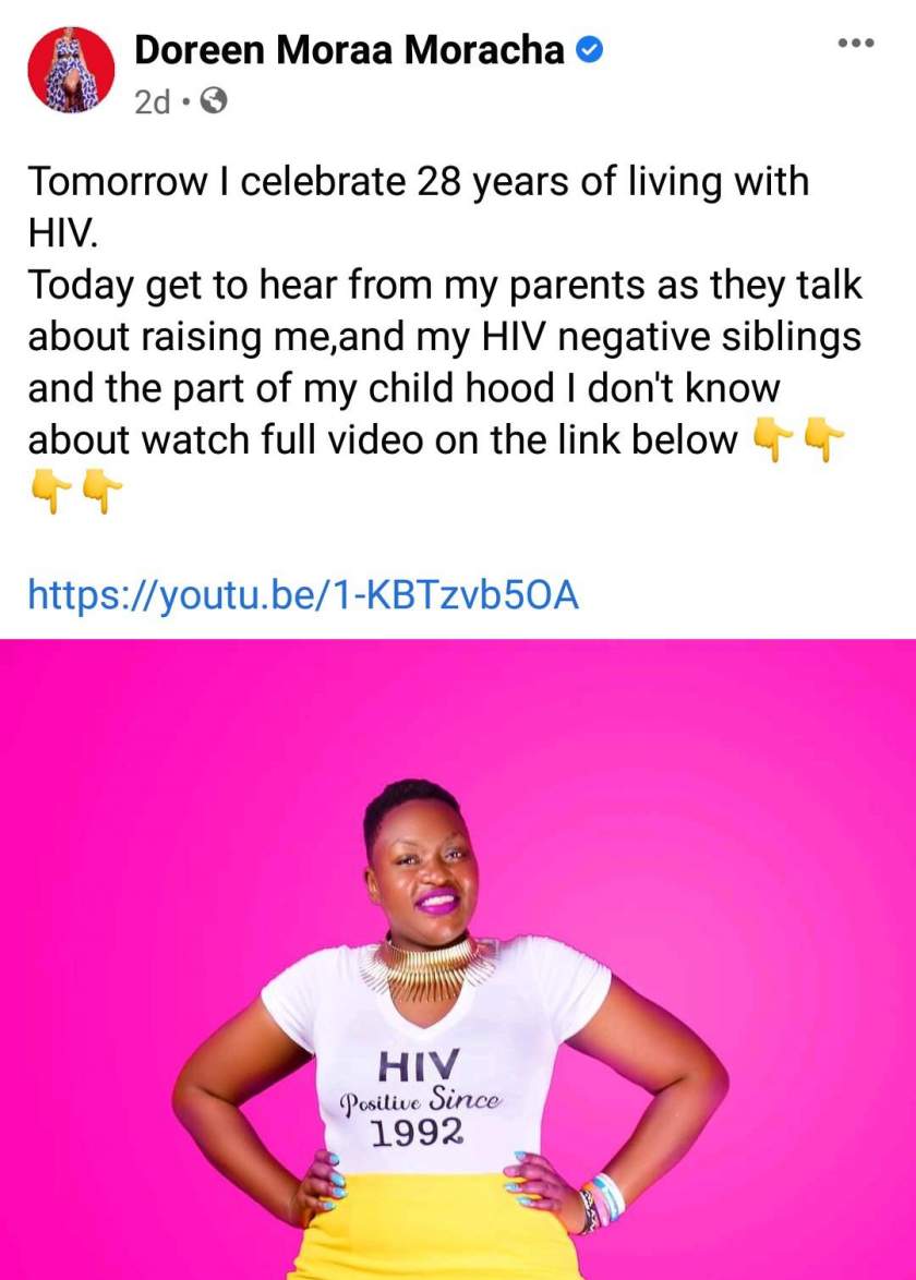 Lady Celebrates 28 Years Of Living With HIV (Photos)