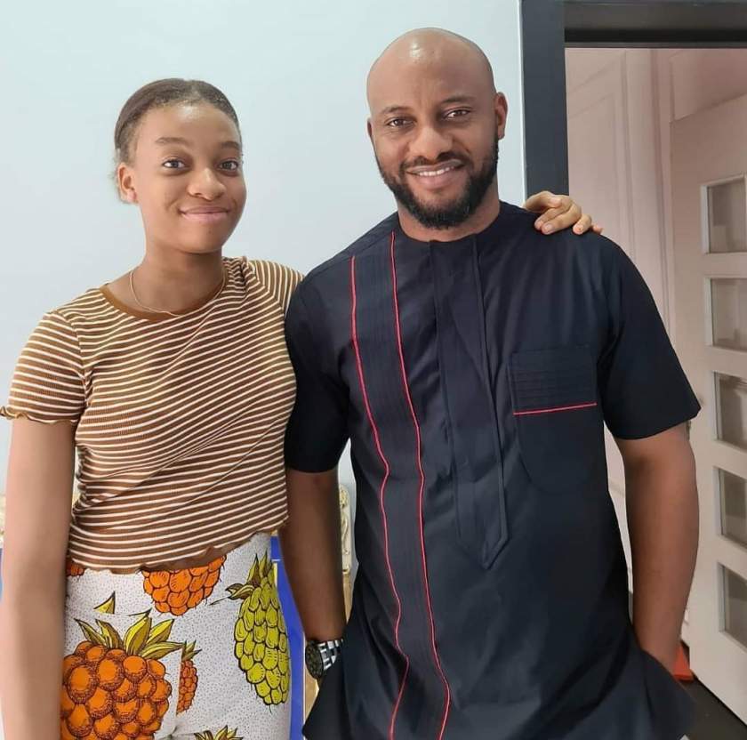 Yul Edochie's shy daughter, Danielle thanks fans for supporting her dad (Video)