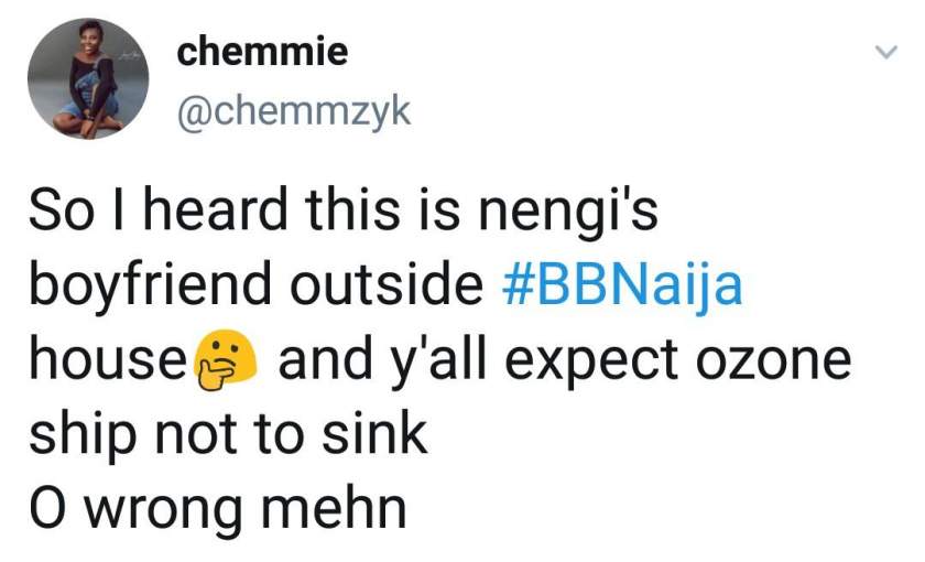 BBNaija: Lady shares photo of Nengi's alleged boyfriend