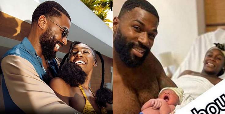 BBNaija's Mike Edwards and wife, Perri welcome their first child (Photo)