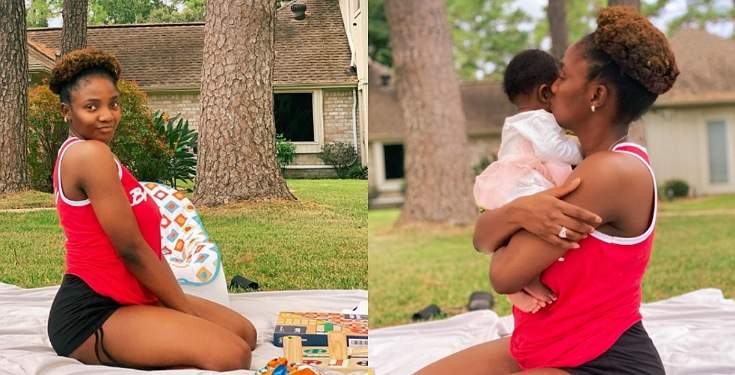 'God knows I needed you' - Simi tells daughter, Adejare, as she shares photos of their outing