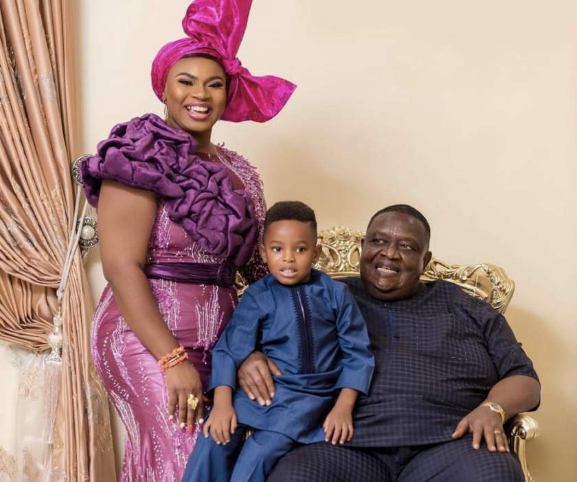 #BBNaija: Meet Prince' sister who is married to 77yr old billionaire Emmanuel Iwuanyanwu (Photos)