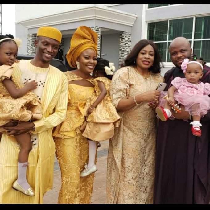 Check out beautiful photos of Sinach and her daughter, Rhoda, at Bishop Oyedepo's daughter's wedding