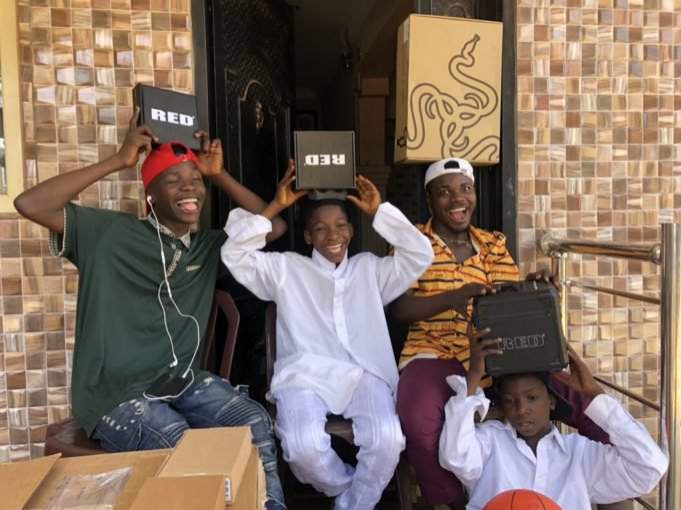 Again, Ikorodu Bois receive surprise gifts from RED and Razer after viral Money Heist trailer remake (Photos)