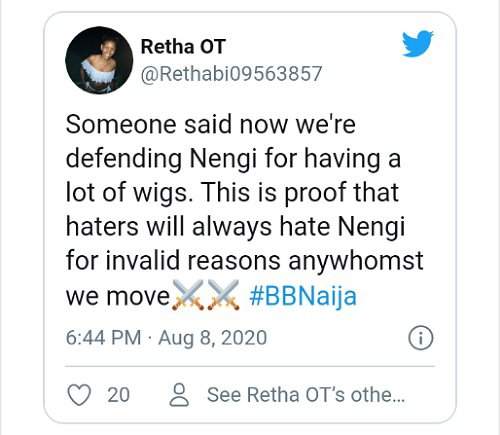 'Nengi na big girl oh' - BBNaija housemates and viewers react as Nengi shows off her box of wigs