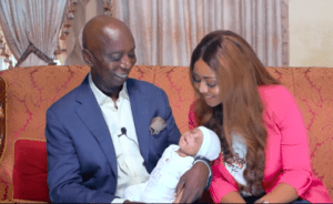 Regina Daniels and Ned Nwoko officially reveal their son's face (Photos)