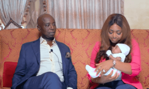 Regina Daniels and Ned Nwoko officially reveal their son's face (Photos)