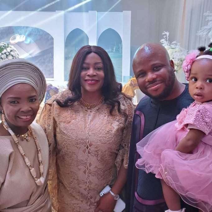 Check out beautiful photos of Sinach and her daughter, Rhoda, at Bishop Oyedepo's daughter's wedding