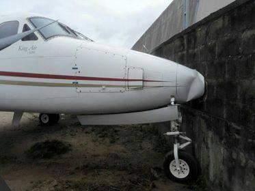Jet crashes into a fence at Lagos airport after brake failure