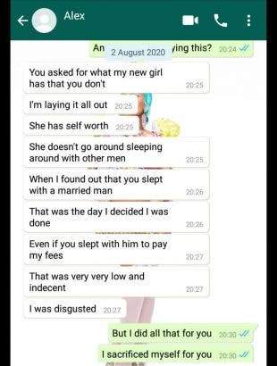 Man breaks up with girlfriend after she paid his school fees