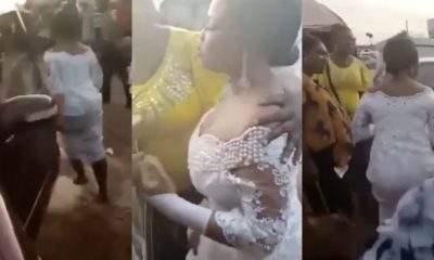 Bride changes her mind on her wedding day, abandons her husband in church and flees (Video)