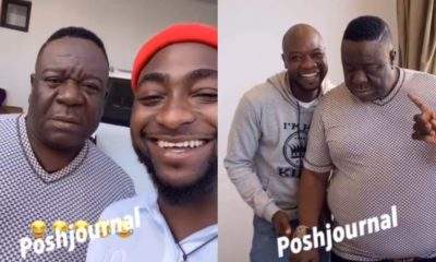 Comic actor Mr Ibu visits Davido's mansion (video)