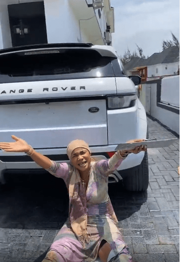 Iyabo Ojo gets a Range Rover surprise gift from her god-daughter