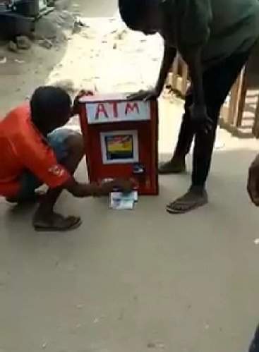 Talented Boy Manufactures ATM That Dispenses Cash In Imo State (Video)