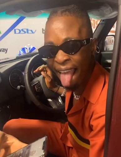 'See this one, he can't even drive' - Vee 'yabs' Laycon as he plays with his new car (Video)