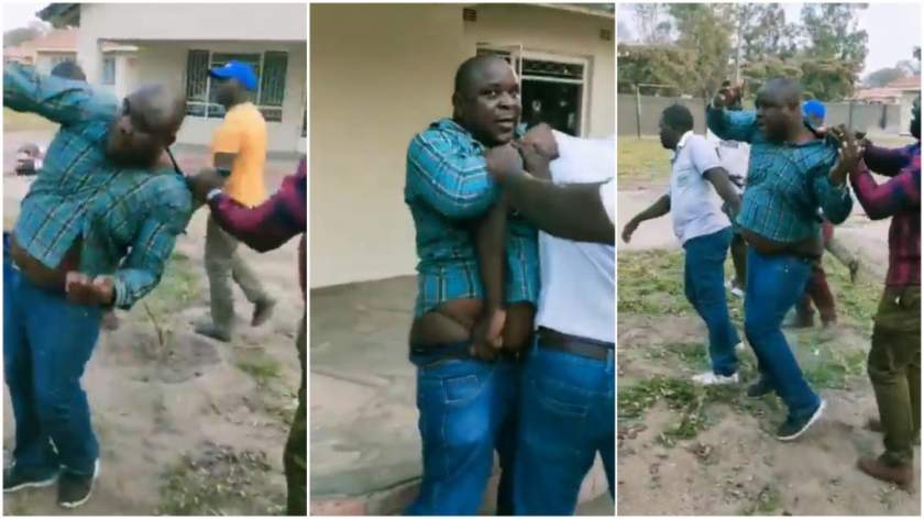 Man beaten after being caught trying to sleep with boss' wife (Video)