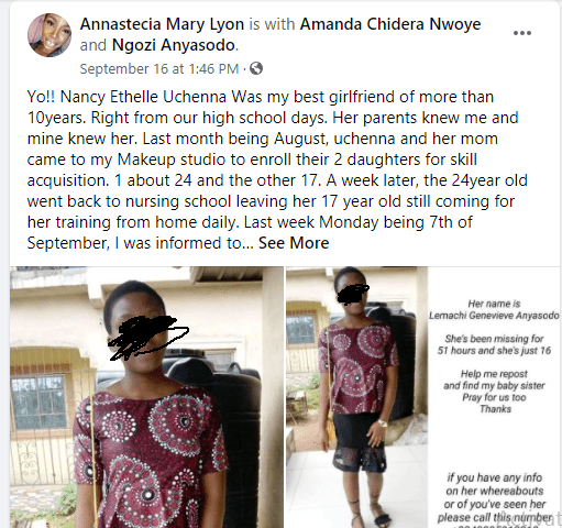 Missing 16-year-old girl found in hotel with two boys in Imo state