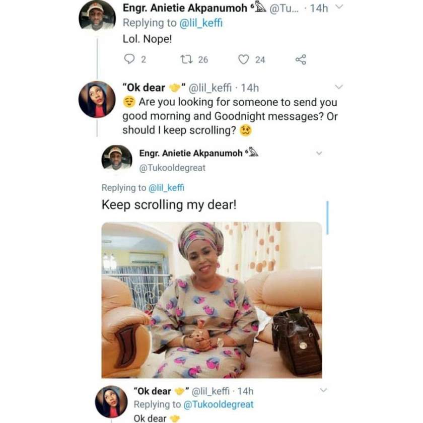 Nigerian lady's attempt to shoot her shot ends in 'tears