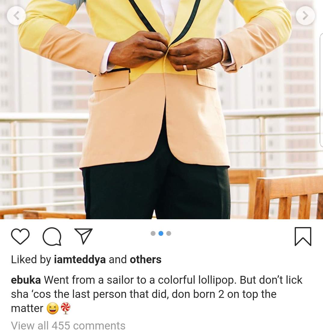 Ebuka's caption about wife gets tongues wagging