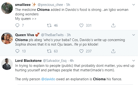 Nigerians react to Davido and his babymama, Sophia Momodu's drama on IG