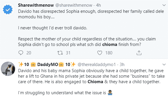 Nigerians react to Davido and his babymama, Sophia Momodu's drama on IG