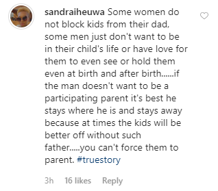 Ubi Franklin's baby mama, Sandra reacts to Toyin Lawani's post on 'blocking men'