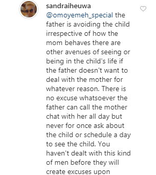 Ubi Franklin's baby mama, Sandra reacts to Toyin Lawani's post on 'blocking men'