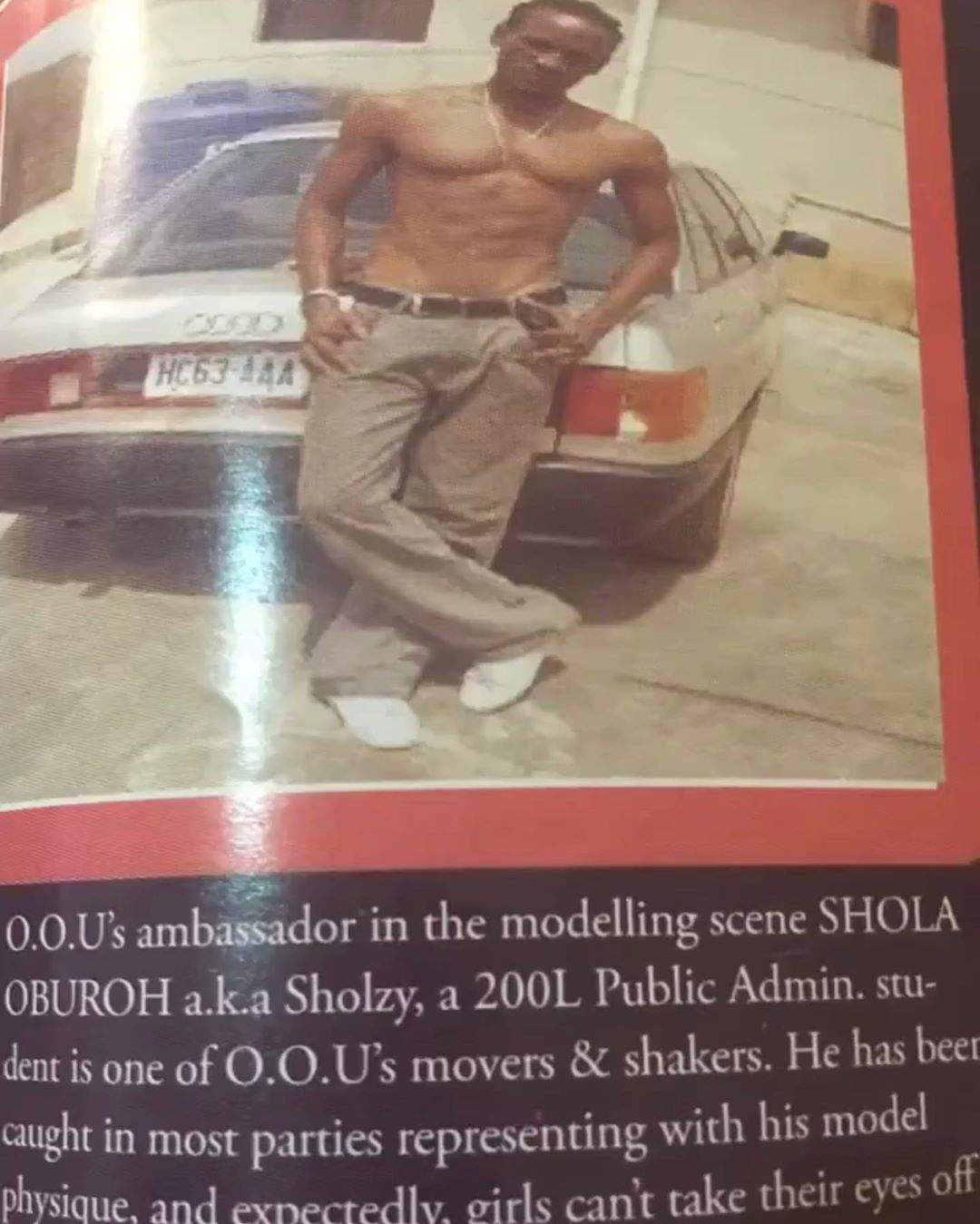 BBNaija's Omashola shares throwback photo of his early modelling days