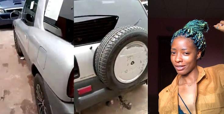 Lady claims anonymous admirer bought her a car (video)