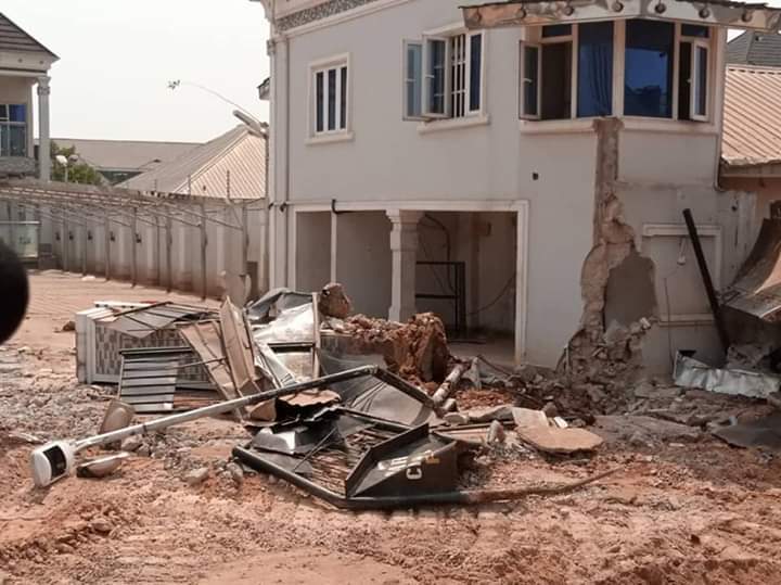 Edo State Government demolishes Kabaka's multi-million Naira hotel (photos)