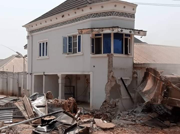 Edo State Government demolishes Kabaka's multi-million Naira hotel (photos)