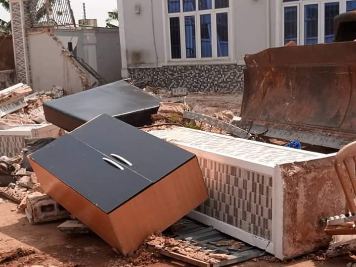 Edo State Government demolishes Kabaka's multi-million Naira hotel (photos)