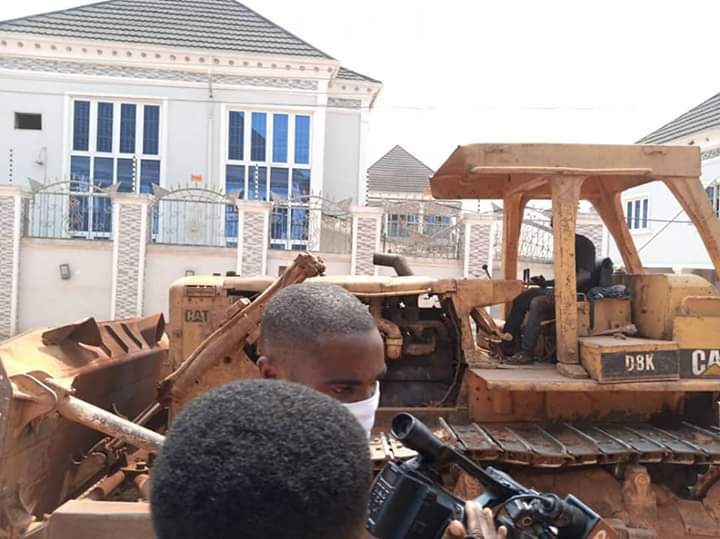 Edo State Government demolishes Kabaka's multi-million Naira hotel (photos)
