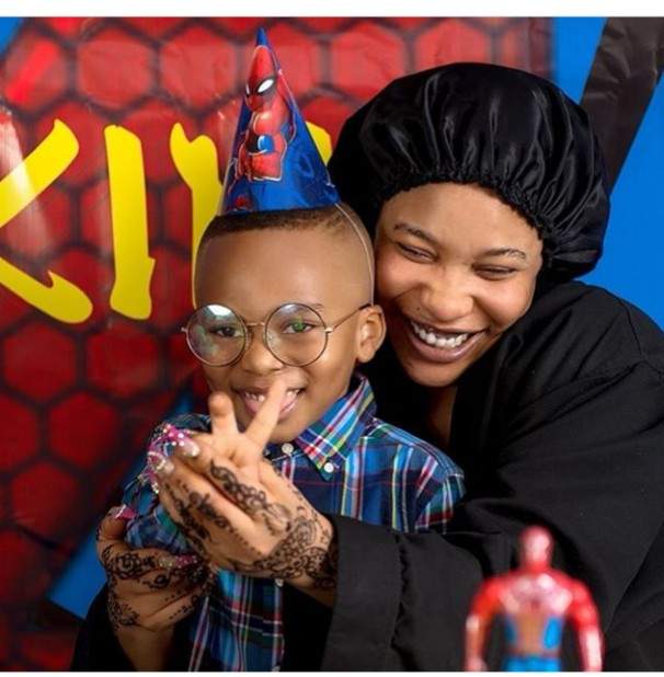 'Blood ain't family' - Tonto Dikeh says as she thanks her 'big baby' for being there on her son's birthday