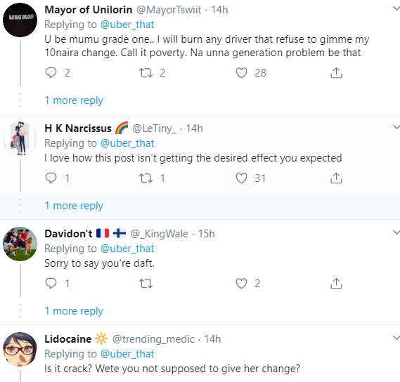 Nigerians attack Uber driver who took to Twitter to shame a lady for asking for her N100 balance