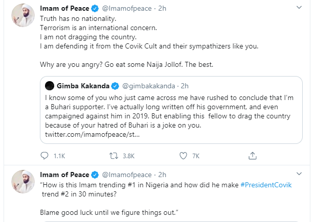 Popular Islamic cleric, 'Imam of Peace' continues to drag President Buhari