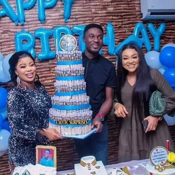 Adeniyi Johnson and Seyi Edun hold thanksgiving after surprise birthday party (photos)