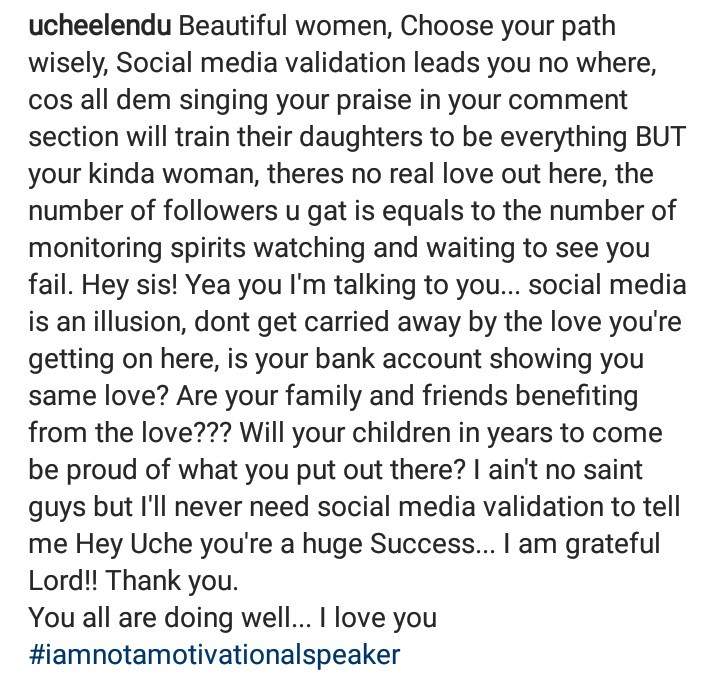 'Social media validation leads you no where' - Actress Uche Elendu