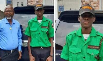 Nigerian father employs son as security man in his company