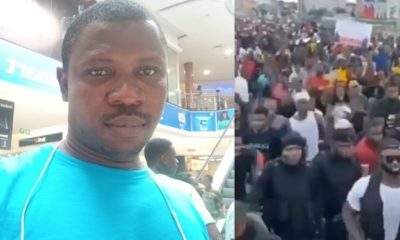 'If anything happens to my daughter' - Man warns #Endsars protesters after getting stuck in traffic with sick 2-year-old daughter