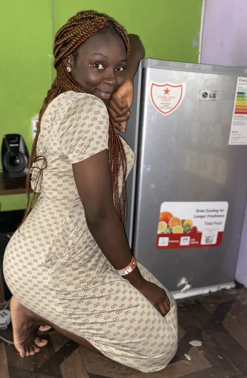 Lady who rejoiced after buying her first fridge, receives new TV and iPhone from good Samaritans